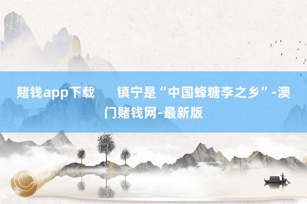 赌钱app下载      镇宁是“中国蜂糖李之乡”-澳门赌钱
